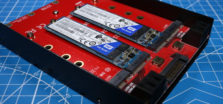 StarTech.com 4-Drive M.2 SSD to SATA for 3.5″ Drive Bay