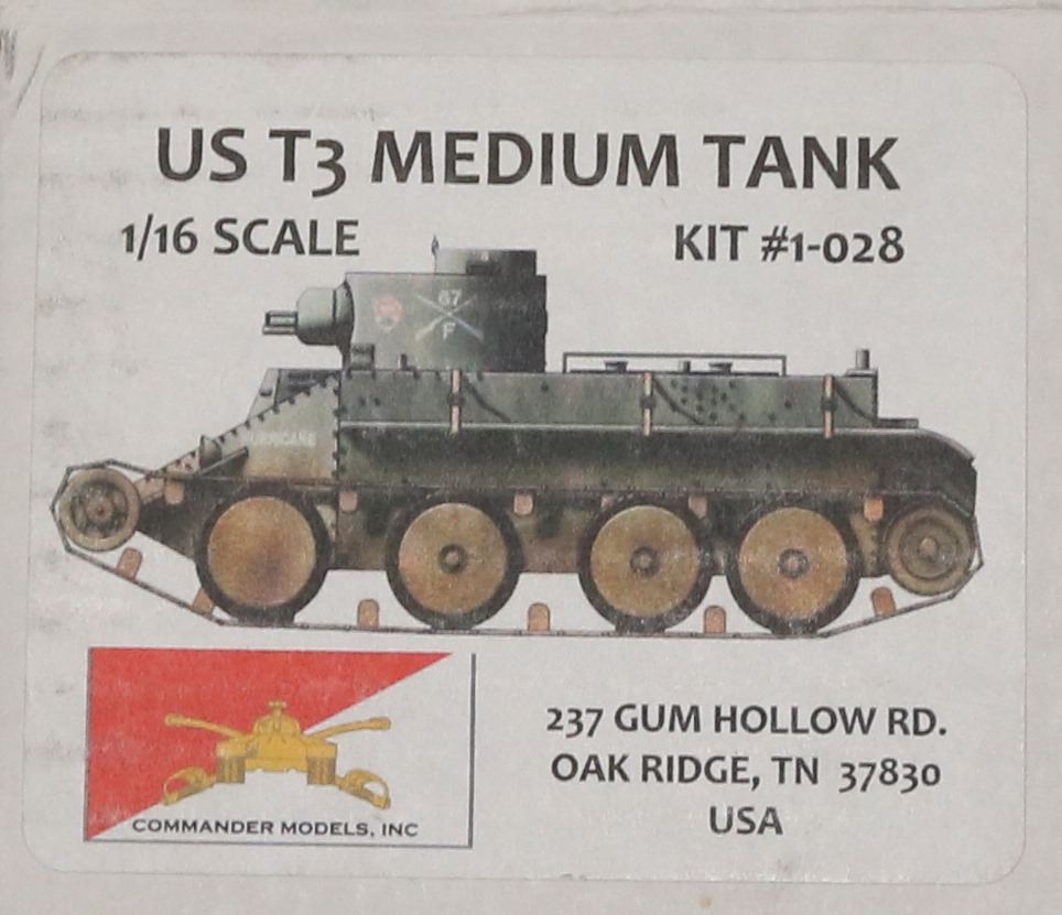 US T-3 Christie Medium Tank 1/16 scale