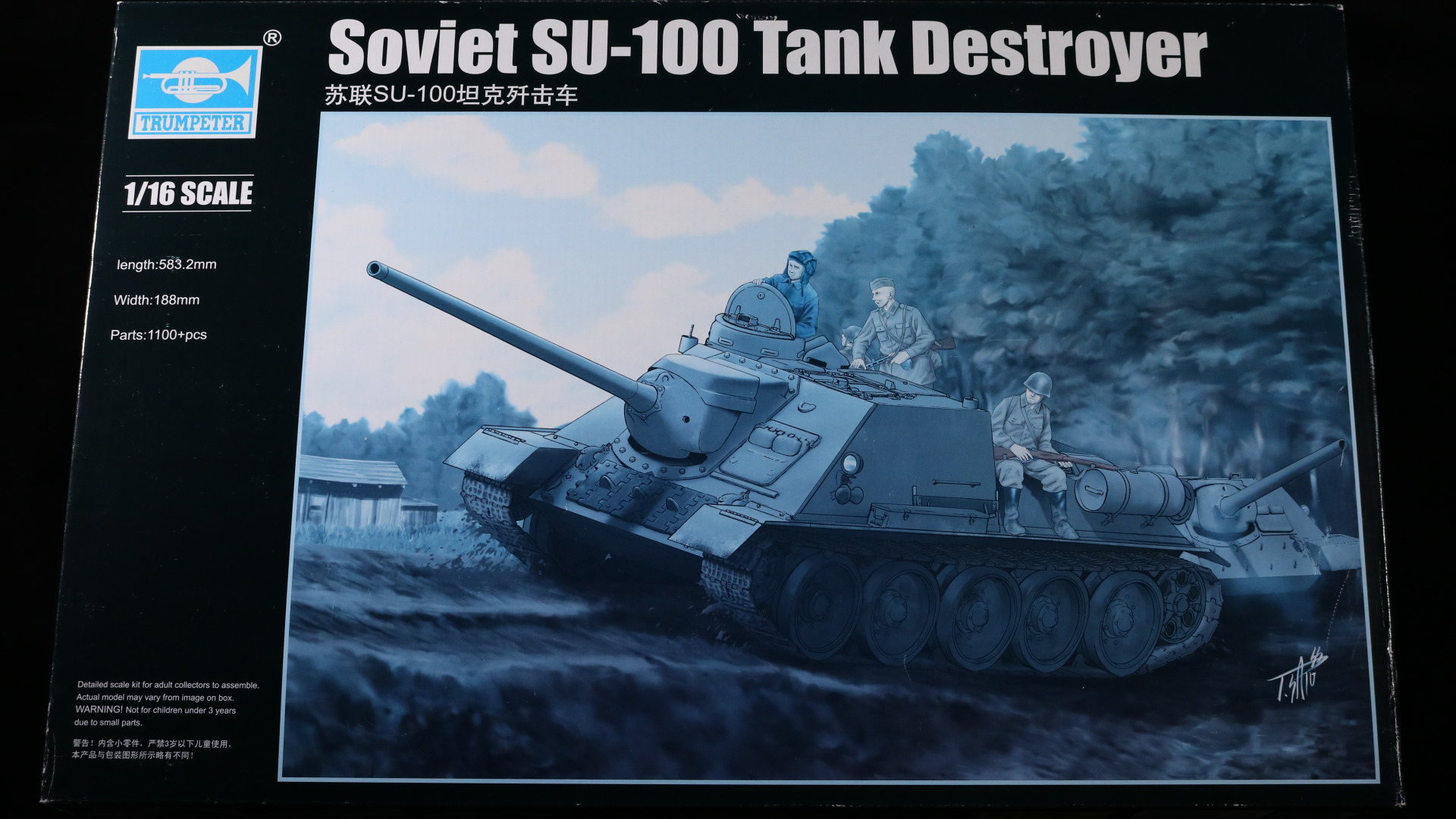 Trumpeter SU-100 Tank destroyer 1/16 scale