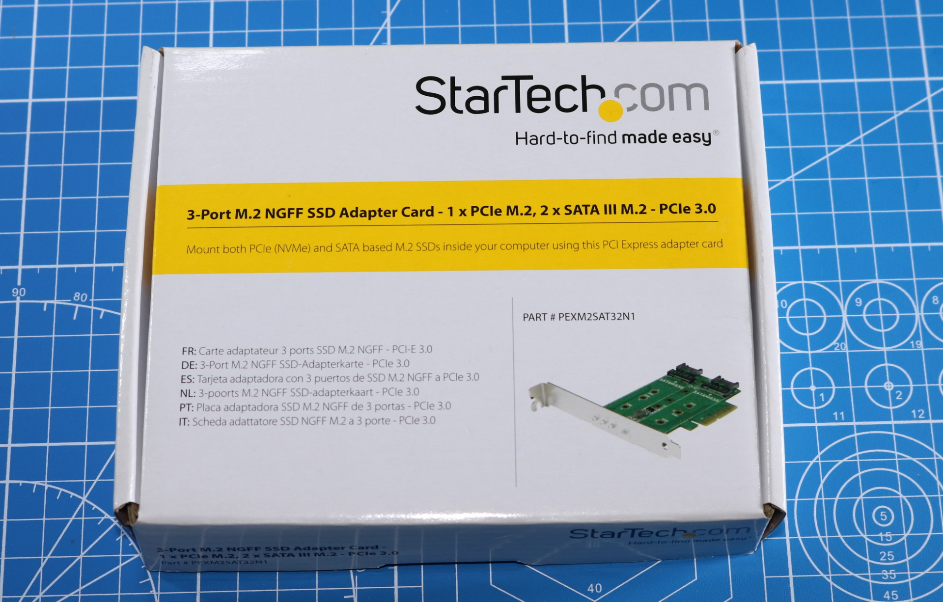 StarTech 3-port M.2 adapter PEXM2SAT32N1